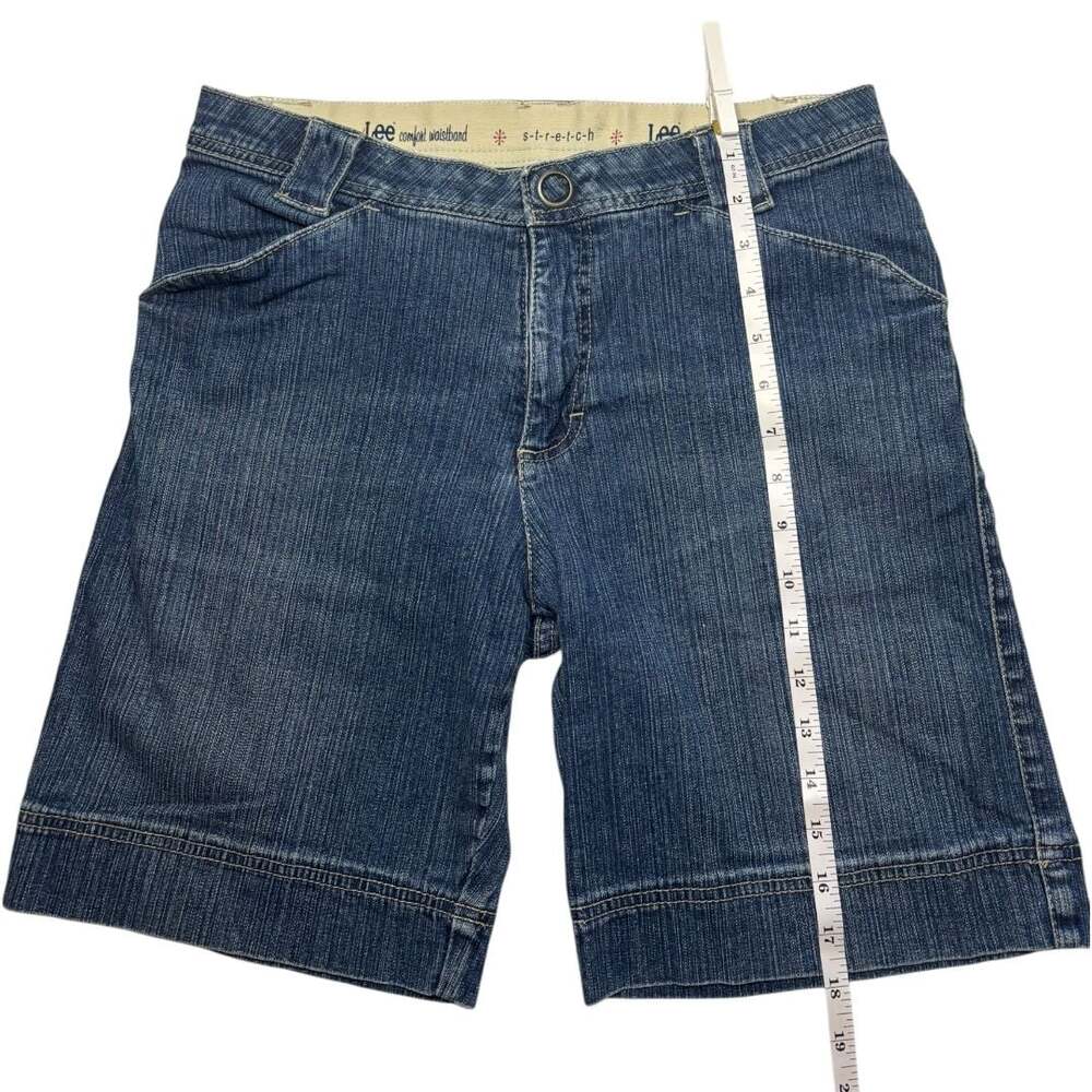 Lee Comfort Waistband Stretch Denim Utility Shorts Sz 10 P - Picture 5 of 7